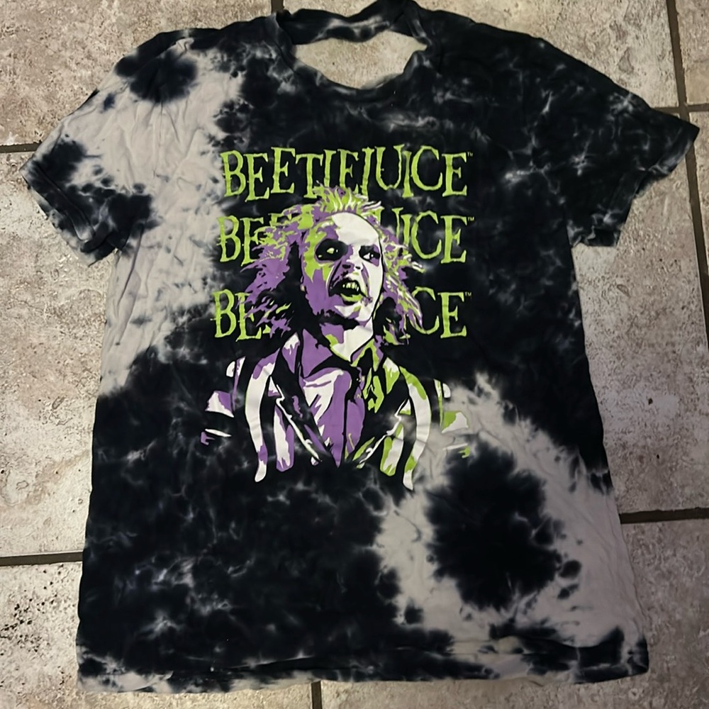 Beetlejuice tie-dye shirt